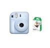 Instax Mini 12 Instant Film Camera Pastel Blue + Pack 10 Film