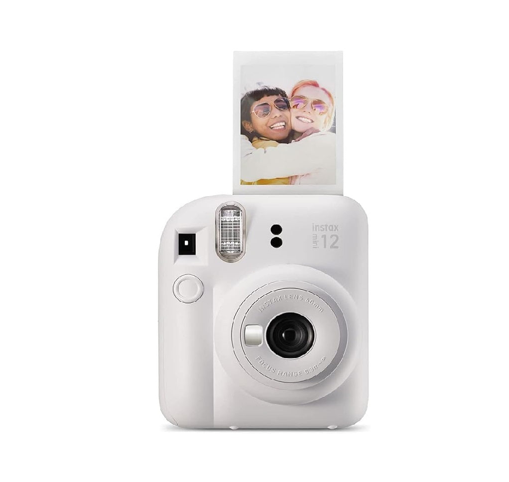 Instax Mini 12 Instant Film Camera Clay White Pack 10 Film GrandStores Saudi Arabia