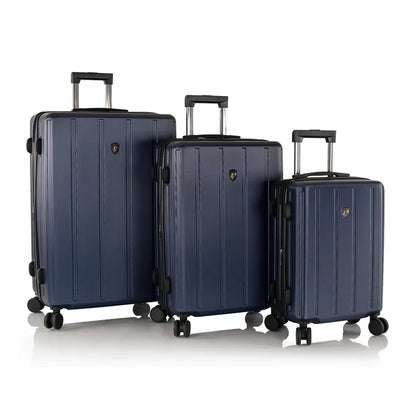 HEYS SPINLITE 8Wheel,Hard Trolley ,TSA, Expandable, 3Pcs Set (NAVY)