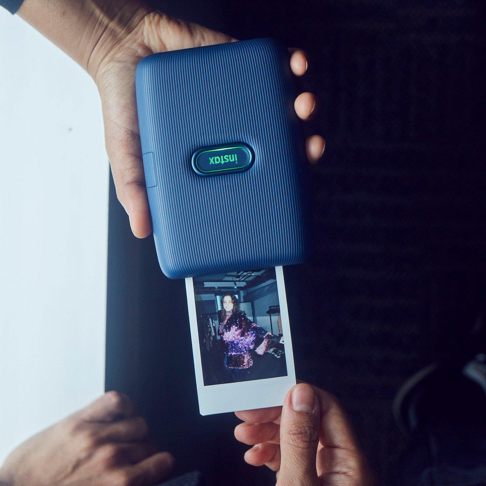FUJIFILM INSTAX mini link Instant Film smartphone printer (Dark Denim)-GrandStores Saudi Arabia