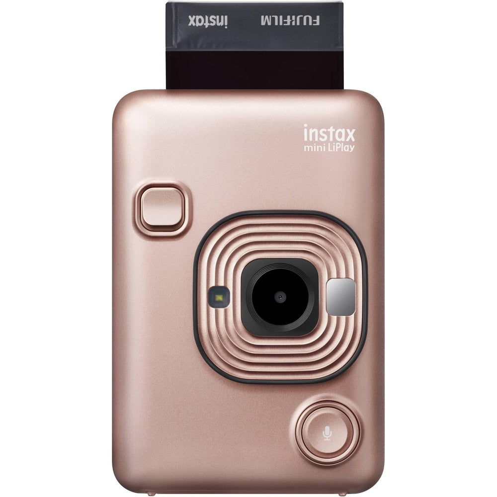 FUJIFILM instax mini LiPlay hybrid Instant Film Camera (Blush Gold)-GrandStores Saudi Arabia