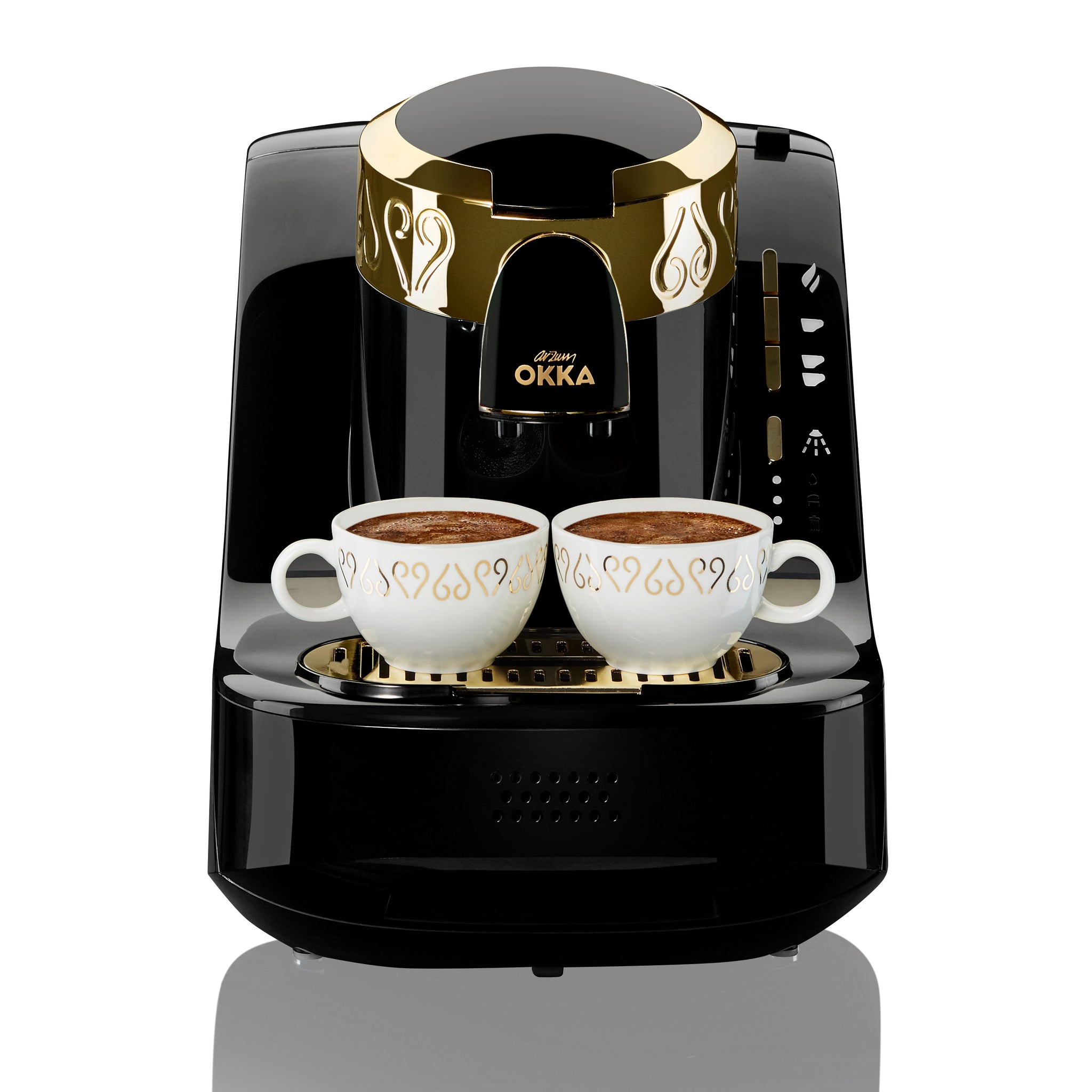أرزوم أوكا (OK008) ماكينة صنع القهوة التركية اسود