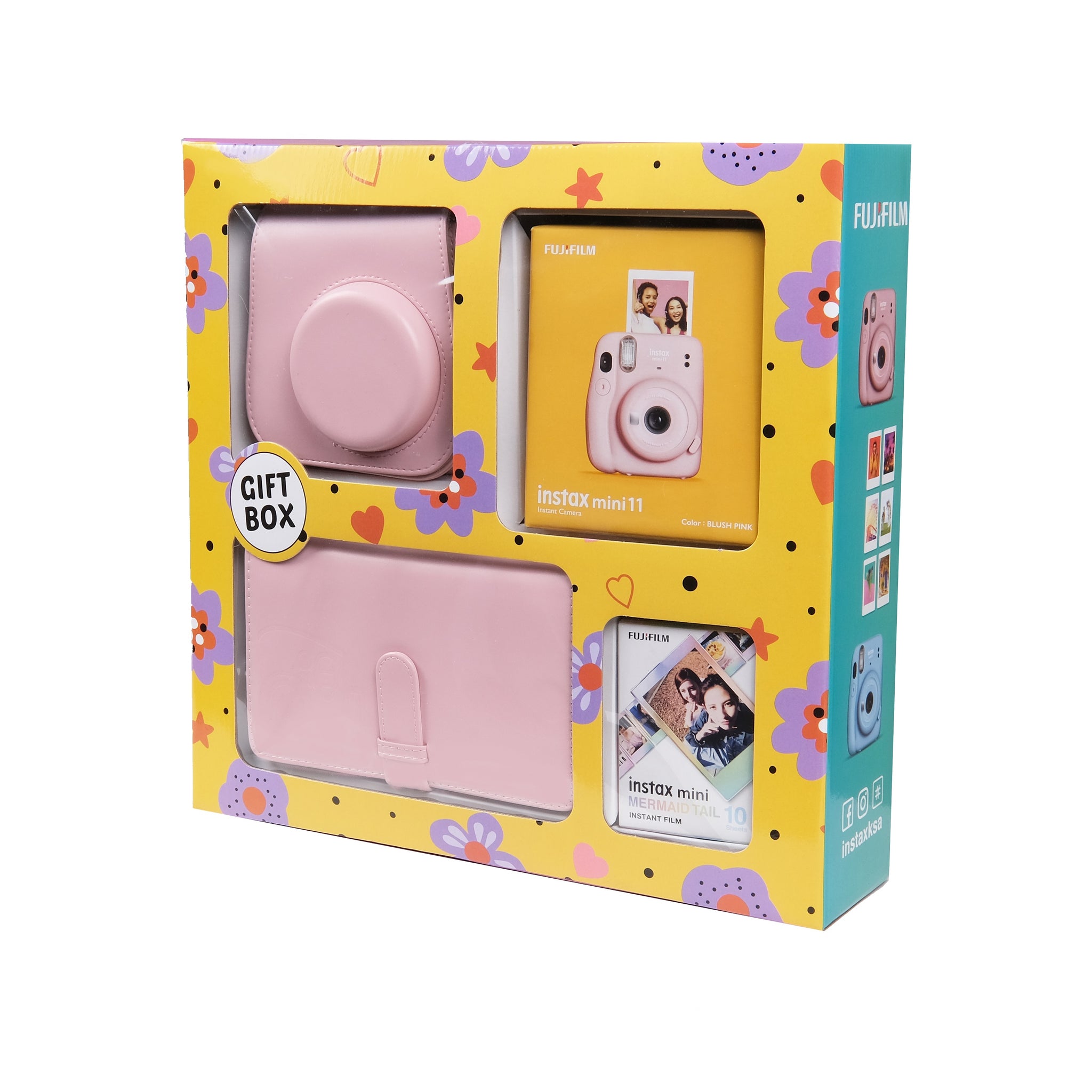 instax mini 11 gift box (Blush Pink)-instax camera-instax-GrandStores Saudi Arabia