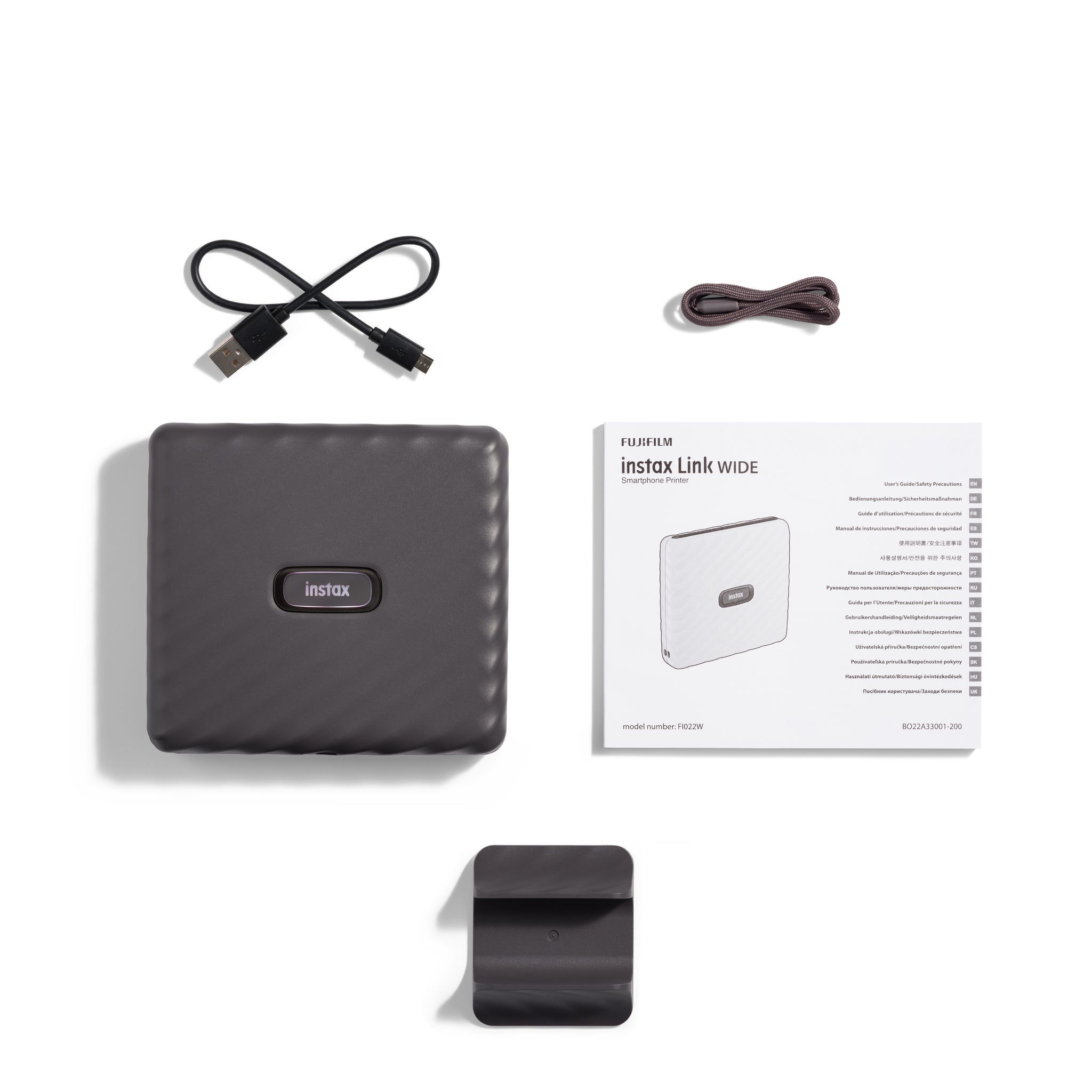 Fujifilm instax link wide printer (mocha gray) – GrandStores Saudi