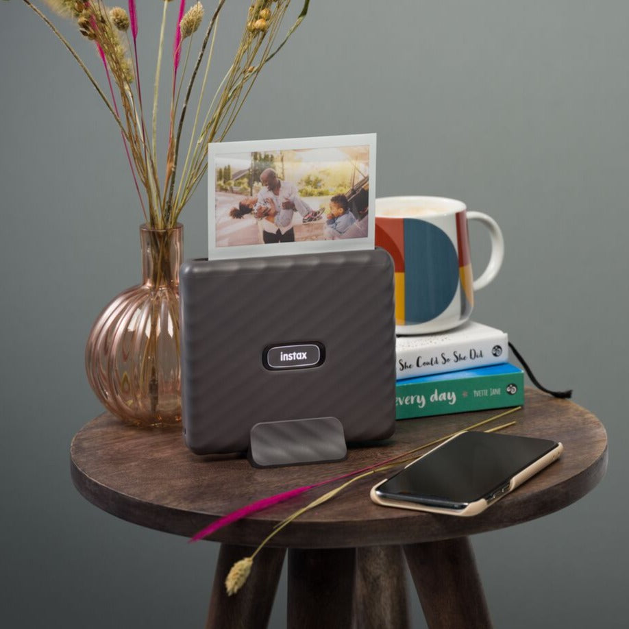 Fujifilm instax link wide printer (mocha gray) – GrandStores Saudi